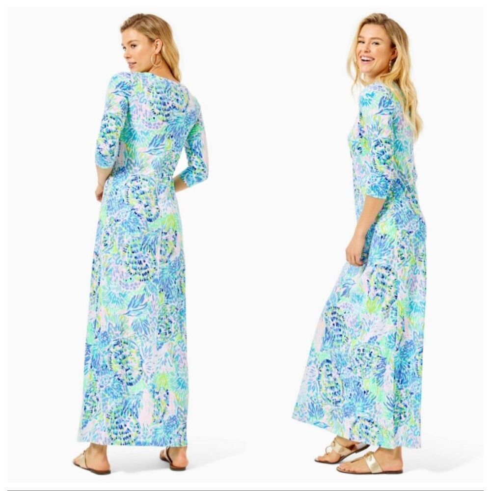 Lilly Pulitzer Palmetto Dress in Multi Shell of a Party Blue Size S - Picture 12 of 12